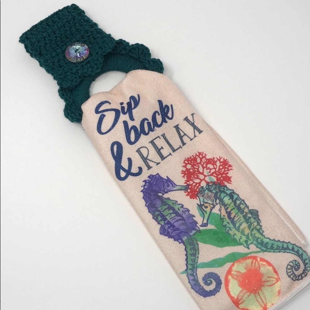 Seahorse Kitchen towel hanger oven towel hanger